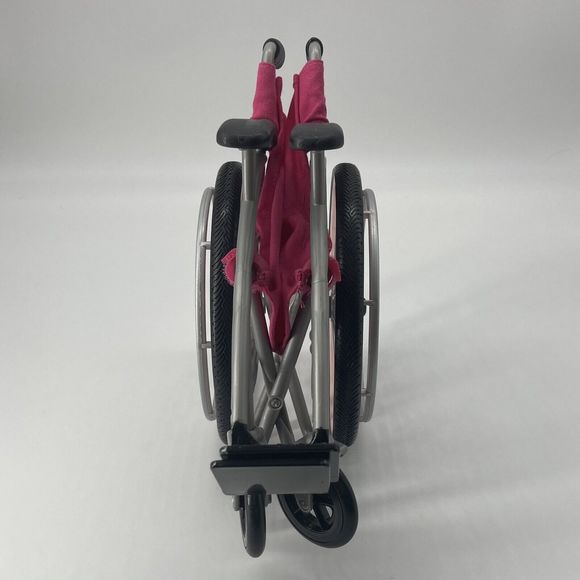 OG Pink Folding Wheel Chair Accessory for 18" American Girl My Life Dolls - Picture 5 of 8